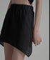 Asymmetric Skirted Flare Pants